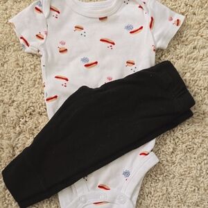 Newborn hotdog outfit